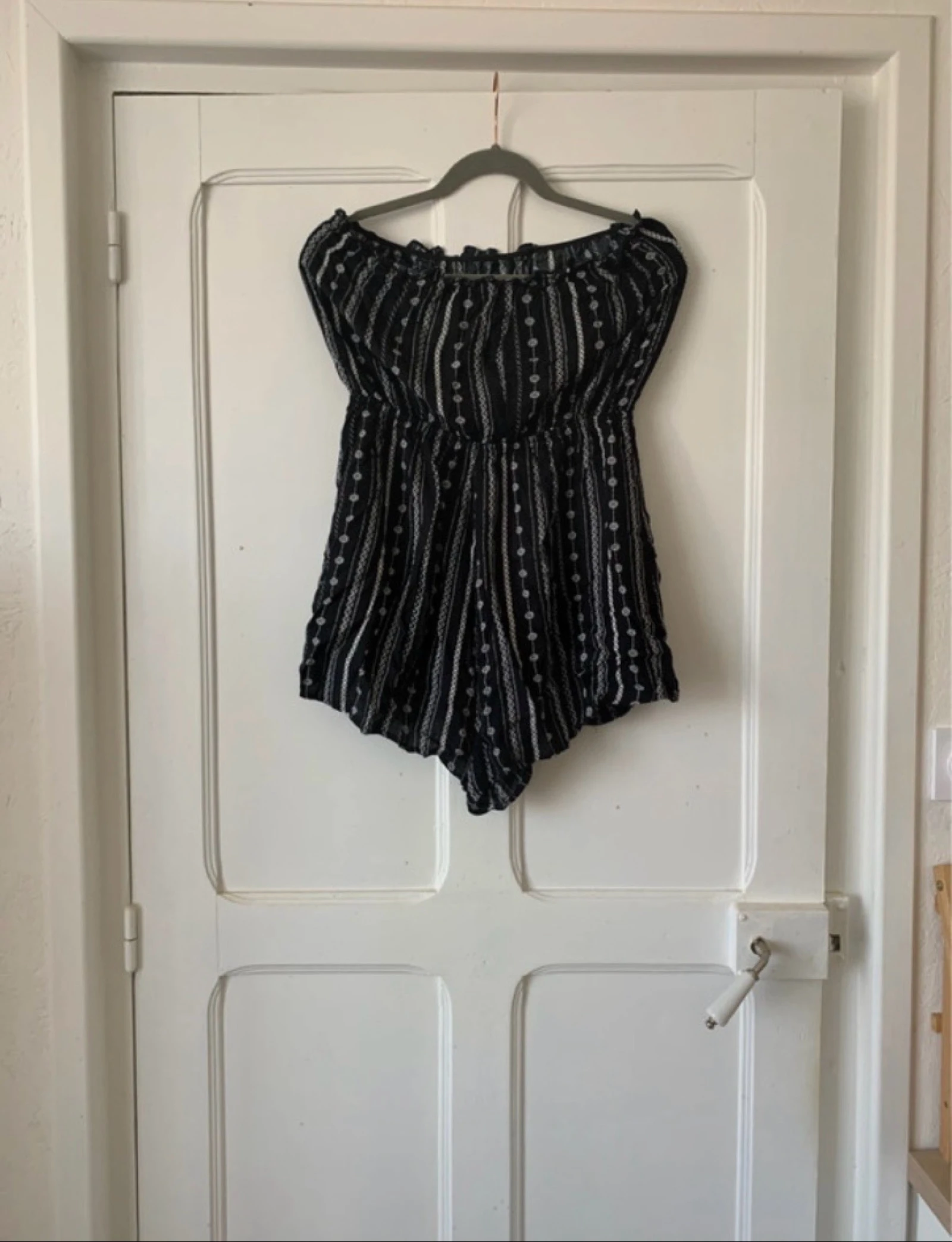 Zwarte combishort voor dames met ontbloot schouder - Maat 42/L H&M – photo 2